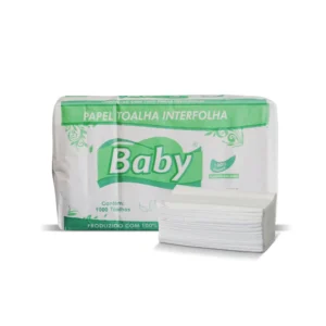PAPEL INTERFOLHADO 22,5X21 BABY C/1000 FOLHA SIMPLES