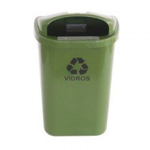 LIXEIRA INDIVIDUAL PARA COLETA SELETIVA DE 50L (TODAS AS CORES)
