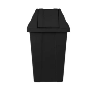 Lixeira 60L Quadrada Basculante Preta