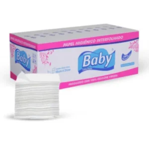PAPEL HIGIENICO INTERFOLHADO FOLHA DUPLA 100% CELULOSE IPEL COM 8000